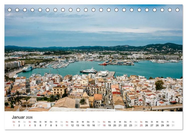 Produktbild: Ibiza & Formentera (Tischkalender 2026 DIN A5 quer), CALVENDO Monatskalender