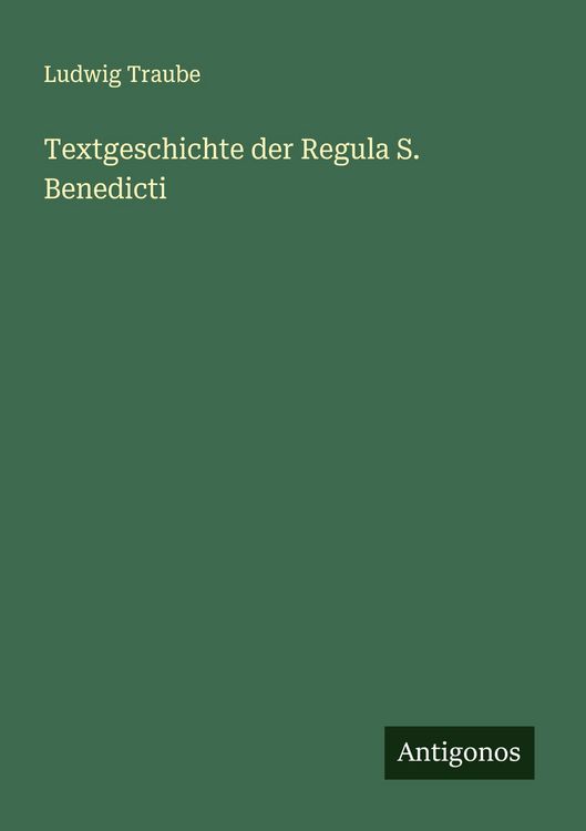 Produktbild: Textgeschichte der Regula S. Benedicti
