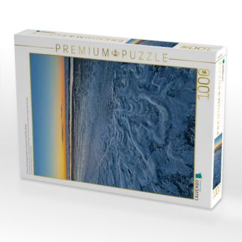 Produktbild: CALVENDO Puzzle Schaum stark bewegter Wellen am Strand von Sankt Peter-Ording | 1000 Teile Lege-Gr&ouml;&szlig;e 64x48cm Foto-Puzzle f&uuml;r gl&uuml;ckliche Stunden