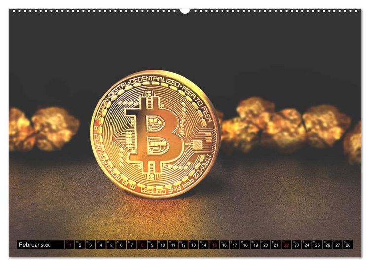 Produktbild: Bitcoins (Wandkalender 2026 DIN A2 quer), CALVENDO Monatskalender