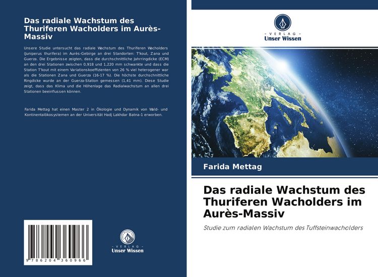 Produktbild: Das radiale Wachstum des Thuriferen Wacholders im Aur&egrave;s-Massiv
