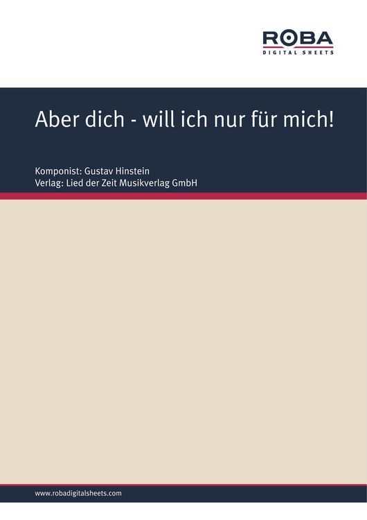 Produktbild: Aber dich - will ich nur f&uuml;r mich!