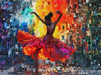 Produktbild: CALVENDO Puzzle T&auml;nzerin | 1000 Teile Lege-Gr&ouml;&szlig;e 64x48cm Foto-Puzzle f&uuml;r gl&uuml;ckliche Stunden