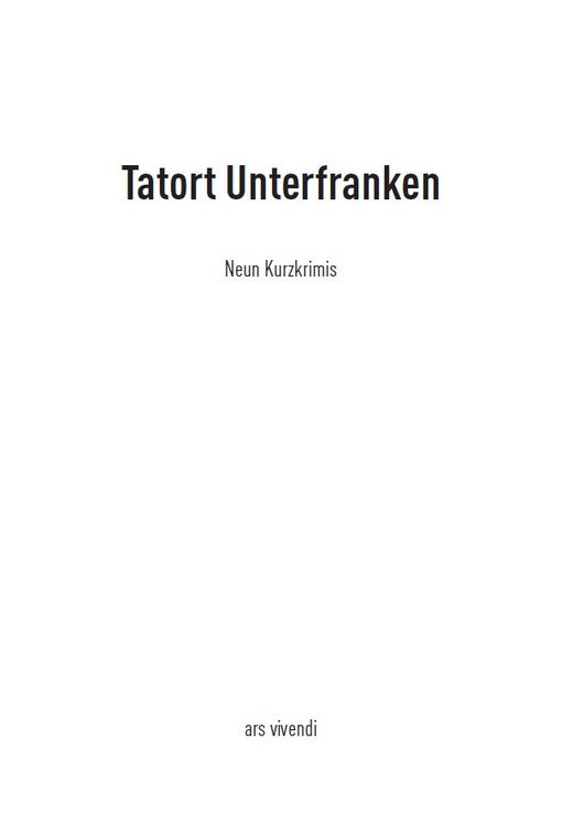 Produktbild: Tatort Unterfranken
