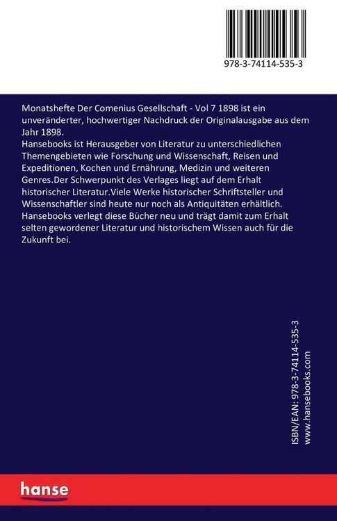 Produktbild: Monatshefte Der Comenius Gesellschaft