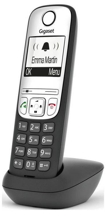 Produktbild: Gigaset A690HX DECT/GAP Schnurloses Telefon analog Freisprechen, f&uuml;r H&ouml;rger&auml;te kompatibel Schwarz