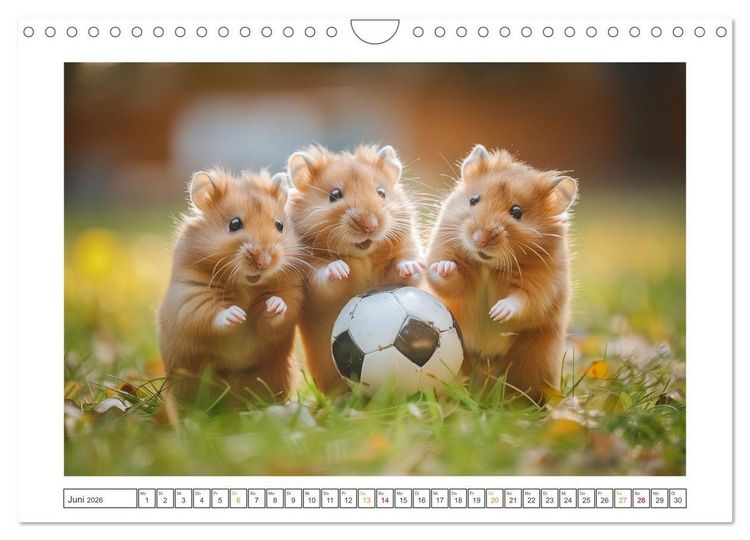 Produktbild: Lustige Hamster (Wandkalender 2026 DIN A4 quer), CALVENDO Monatskalender