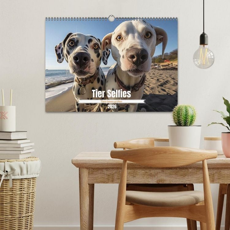 Produktbild: Tier Selfies (Wandkalender 2026 DIN A3 quer), CALVENDO Monatskalender
