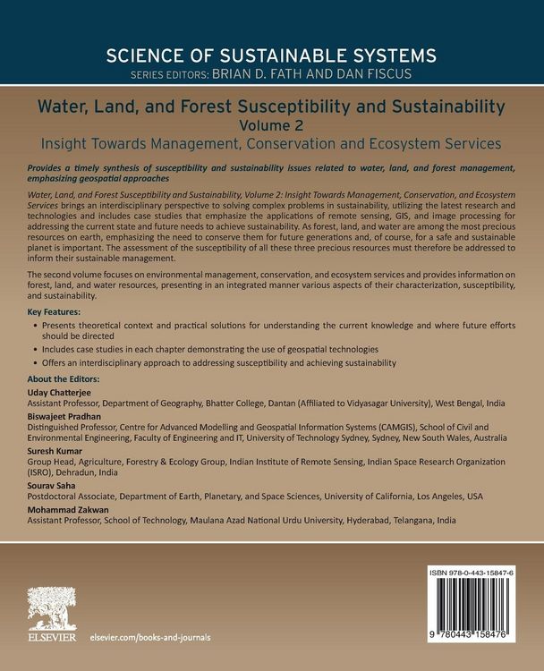 Produktbild: Water, Land, and Forest Susceptibility and Sustainability, Volume 2
