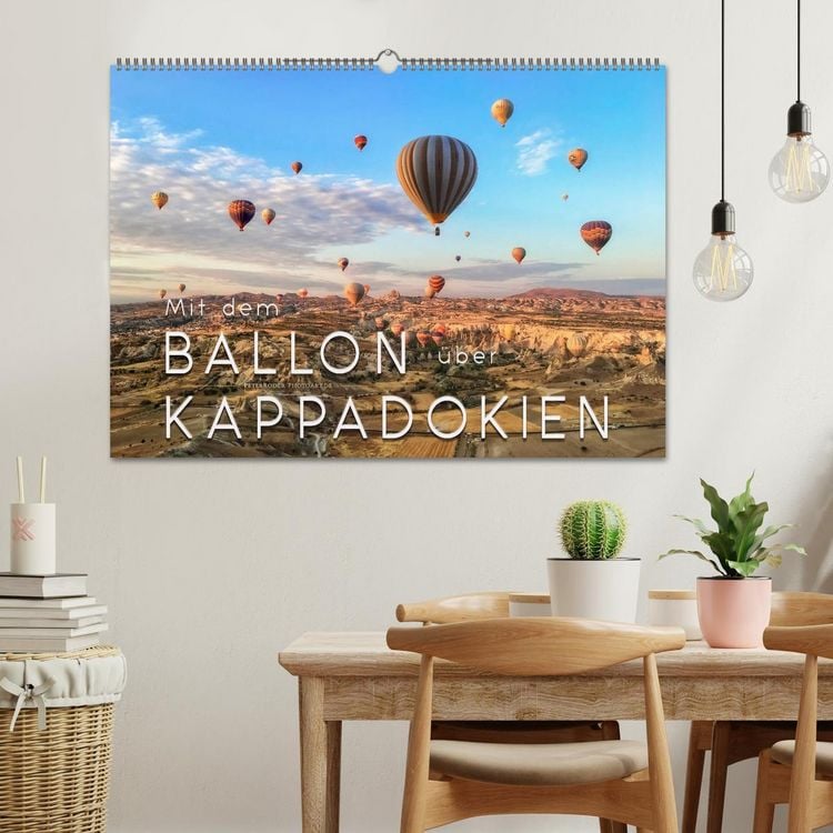 Produktbild: Mit dem Ballon &uuml;ber Kappadokien (Wandkalender 2026 DIN A2 quer), CALVENDO Monatskalender