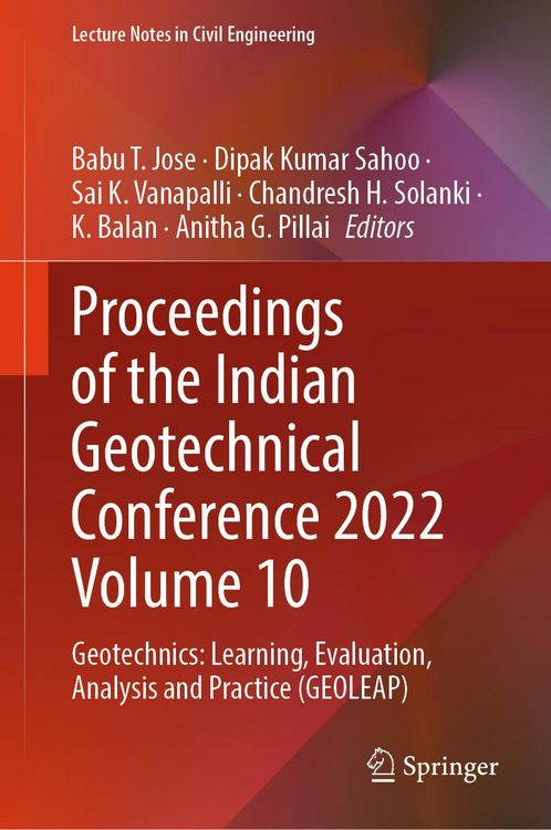 Produktbild: Proceedings of the Indian Geotechnical Conference 2022 Volume 10