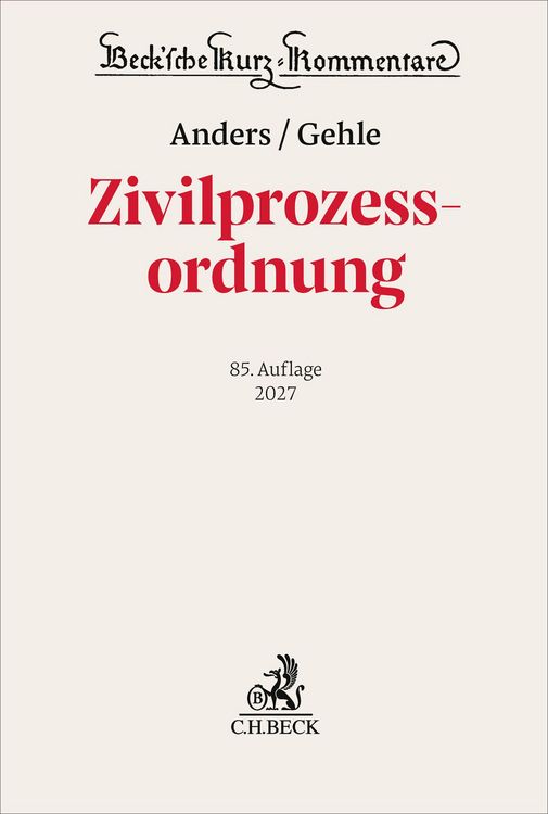 Produktbild: Zivilprozessordnung. ZPO