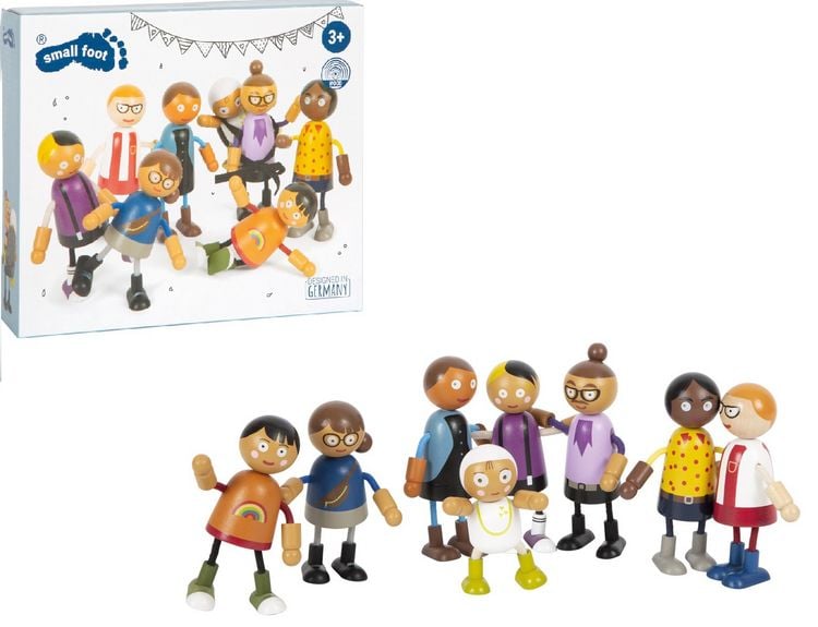 Produktbild: Biegepuppen-Familie mit Baby