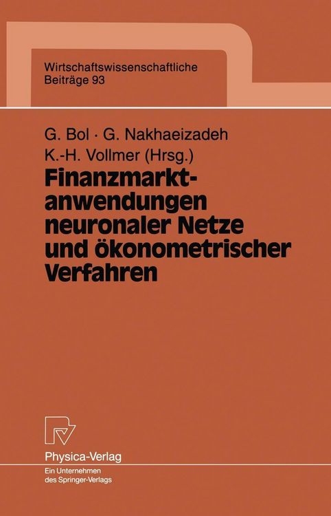 Produktbild: Finanzmarktanwendungen neuronaler Netze und &ouml;konometrischer Verfahren