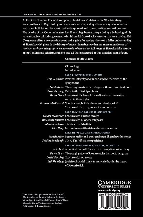 Produktbild: The Cambridge Companion to Shostakovich