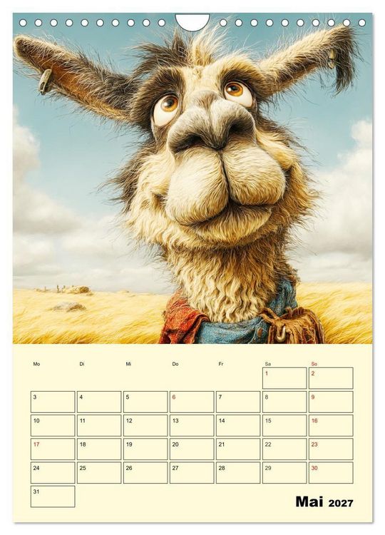Produktbild: Lama la Vida. Lama-Momente zwischen Humor und Charakter (Wandkalender 2027 DIN A4 hoch), CALVENDO Monatskalender