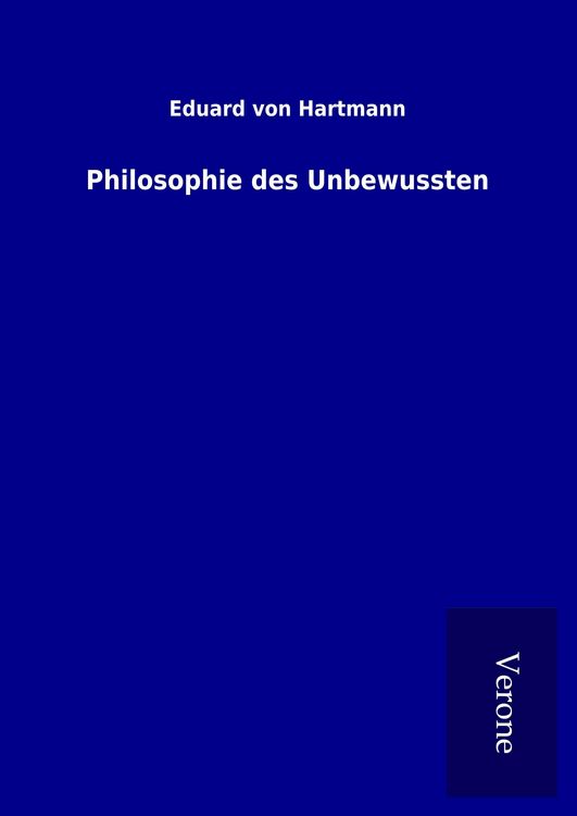 Produktbild: Philosophie des Unbewussten