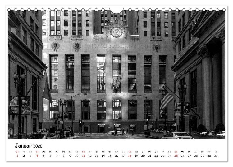 Produktbild: Chicago 2026 (Wandkalender 2026 DIN A4 quer), CALVENDO Monatskalender