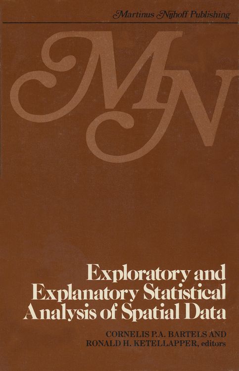 Produktbild: Exploratory and explanatory statistical analysis of spatial data