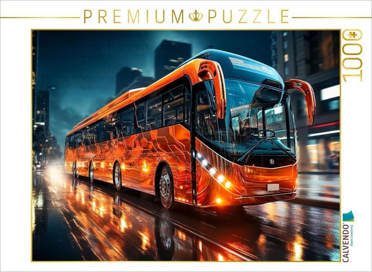 Produktbild: CALVENDO Puzzle Busse | 1000 Teile Lege-Gr&ouml;&szlig;e 64x48cm Foto-Puzzle f&uuml;r gl&uuml;ckliche Stunden
