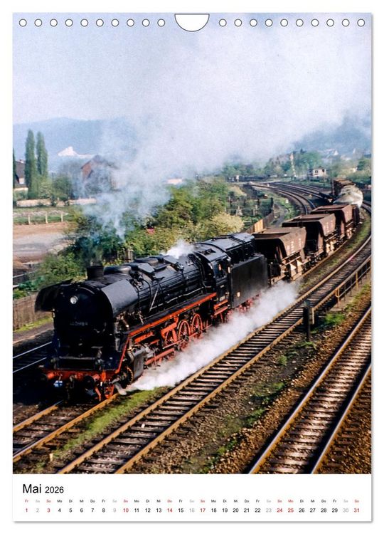 Produktbild: Deutsche Reichsbahn-Dampfz&uuml;ge vor &uuml;ber 40 Jahren (Wandkalender 2026 DIN A4 hoch), CALVENDO Monatskalender