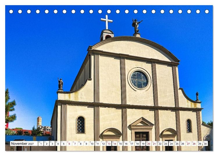 Produktbild: Katholische und orthodoxe Kirchen in Tirana und Shkodra, Albanien (Tischkalender 2027 DIN A5 quer), CALVENDO Monatskalender