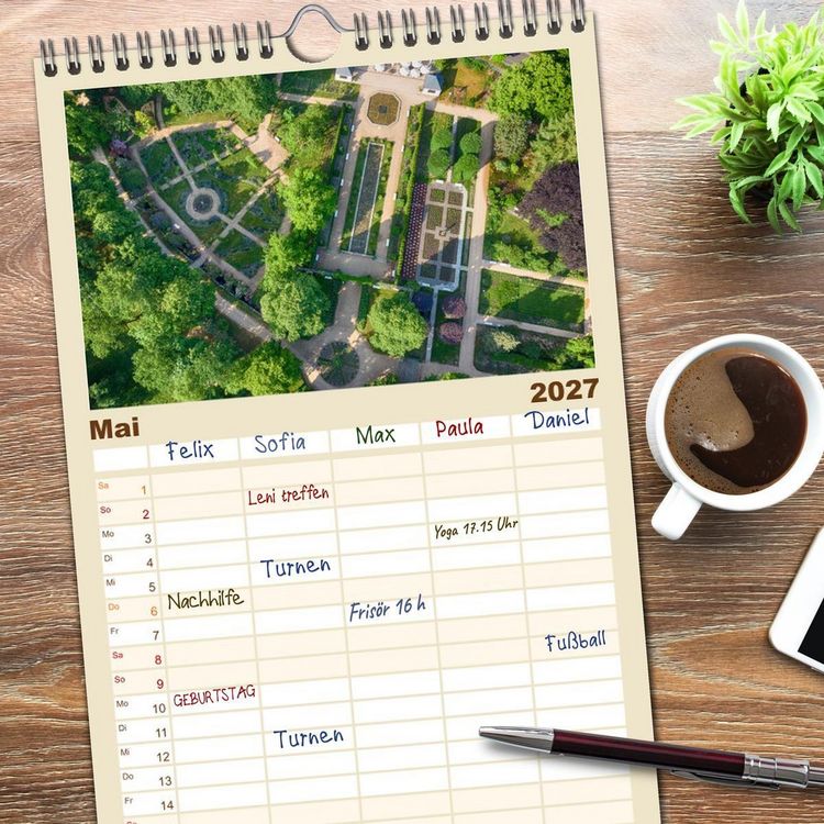 Produktbild: Familienplaner 2027 - Die Lausitz - Region im Wandel mit 5 Spalten (Wandkalender, 21 x 45 cm) CALVENDO