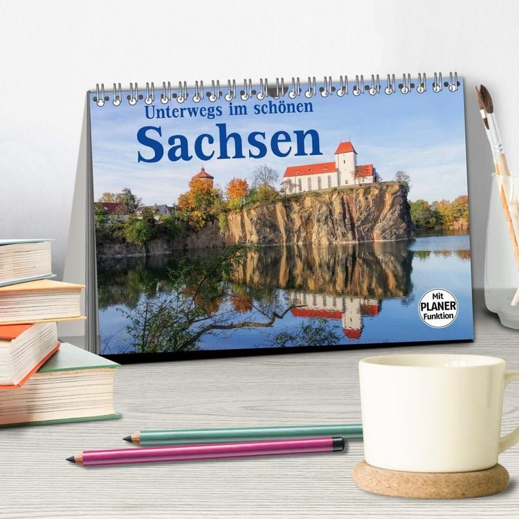 Produktbild: Unterwegs im sch&ouml;nen Sachsen (Tischkalender 2026 DIN A5 quer), CALVENDO Monatskalender