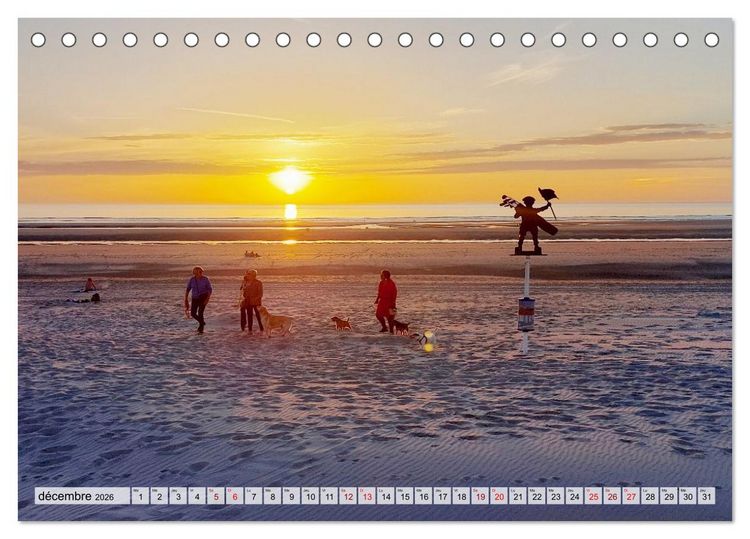 Produktbild: Le Touquet-Paris-Plage - Perle de la c&ocirc;te d'Opale (Calendrier de bureau 2026 DIN A5 vertical), CALVENDO calendrier mensuel