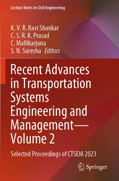 Produktbild: Recent Advances in Transportation Systems Engineering and Management&mdash;Volume 2