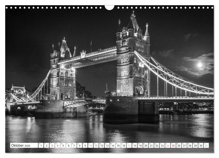 Produktbild: London Stadt an der Themse (Wandkalender 2026 DIN A3 quer), CALVENDO Monatskalender