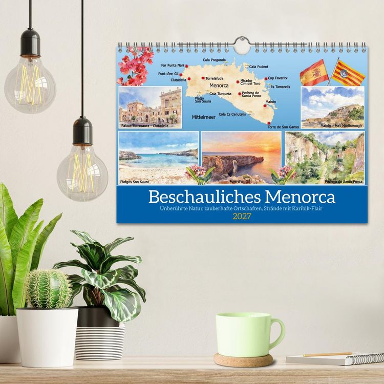 Produktbild: Beschauliches Menorca (Wandkalender 2027 DIN A4 quer), CALVENDO Monatskalender