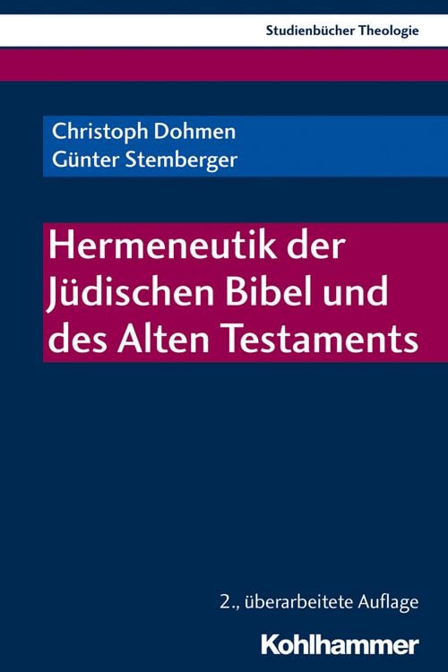 Produktbild: Hermeneutik der J&uuml;dischen Bibel und des Alten Testaments