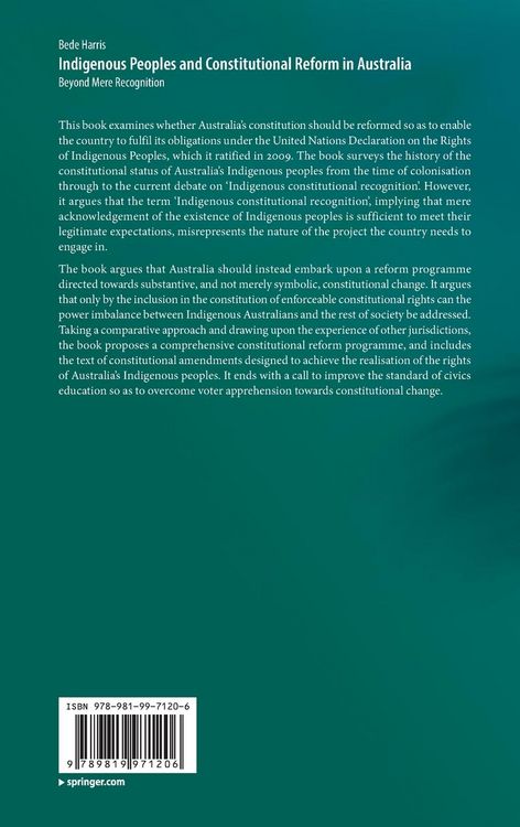 Produktbild: Indigenous Peoples and Constitutional Reform in Australia