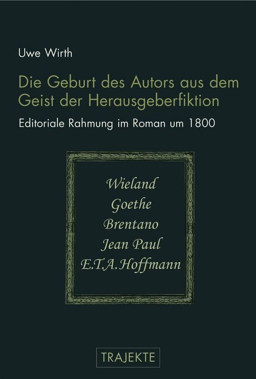 Produktbild: Die Geburt des Autors aus dem Geist der Herausgeberfiktion