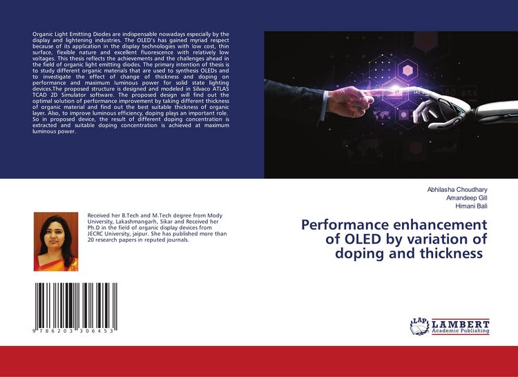 Produktbild: Performance enhancement of OLED by variation of doping and thickness
