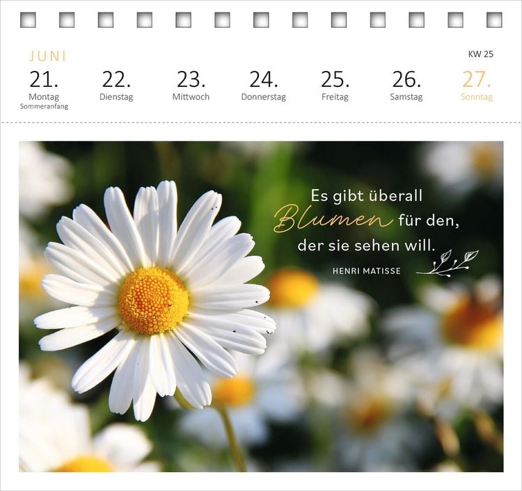 Produktbild: Postkartenkalender 365 Tage Sonne im Herzen 2027