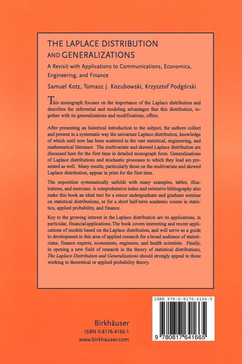 Produktbild: The Laplace Distribution and Generalizations