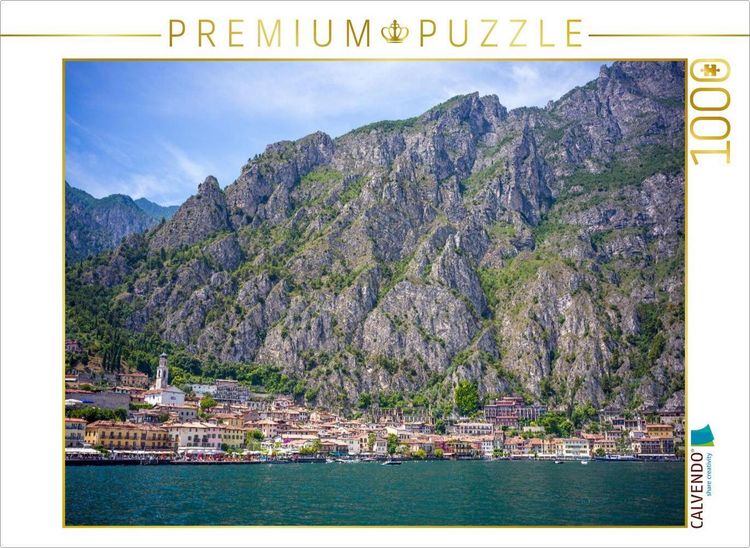 Produktbild: CALVENDO Puzzle Blick auf Limone sul Garda | 1000 Teile Lege-Gr&ouml;&szlig;e 64x48cm Foto-Puzzle f&uuml;r gl&uuml;ckliche Stunden