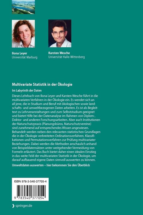 Produktbild: Multivariate Statistik in der &Ouml;kologie