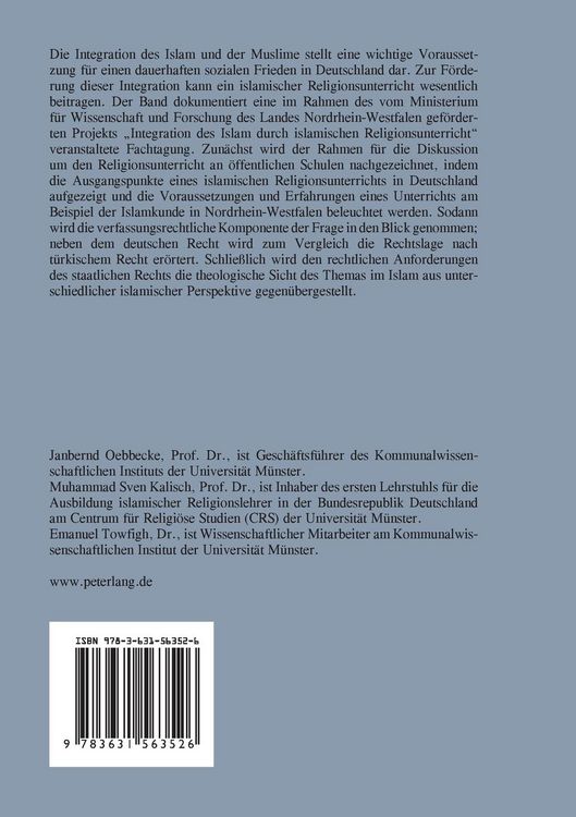 Produktbild: Die Stellung der Frau im islamischen Religionsunterricht