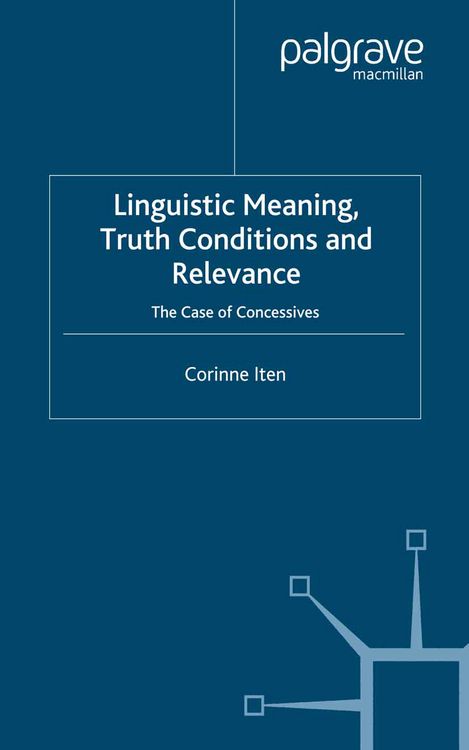 Produktbild: Linguistic Meaning, Truth Conditions and Relevance