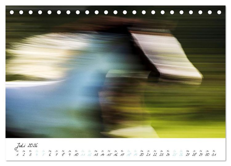 Produktbild: Pferde vom Wind verweht (Tischkalender 2026 DIN A5 quer), CALVENDO Monatskalender