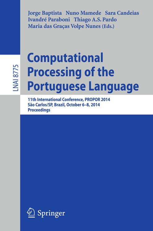 Produktbild: Computational Processing of the Portuguese Language