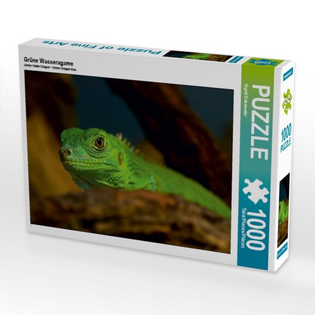 Produktbild: CALVENDO Puzzle Gr&uuml;ne Wasseragame | 1000 Teile Lege-Gr&ouml;&szlig;e 64x48cm Foto-Puzzle f&uuml;r gl&uuml;ckliche Stunden