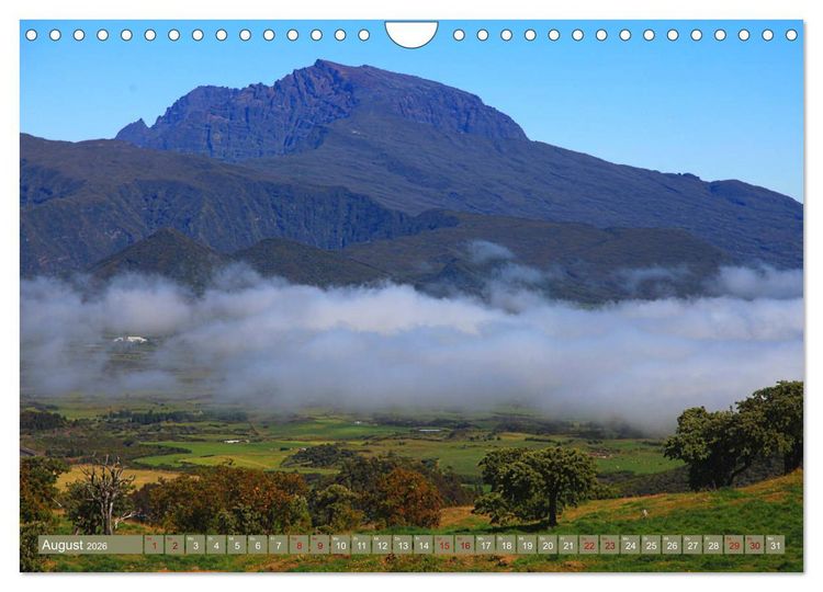 Produktbild: La R&eacute;union - Vulkane und kreolische Kultur (Wandkalender 2026 DIN A4 quer), CALVENDO Monatskalender