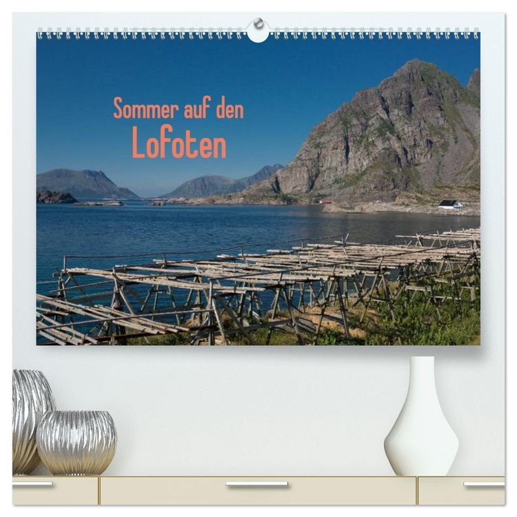 Produktbild: Sommer auf den Lofoten (hochwertiger Premium Wandkalender 2026 DIN A2 quer), Kunstdruck in Hochglanz