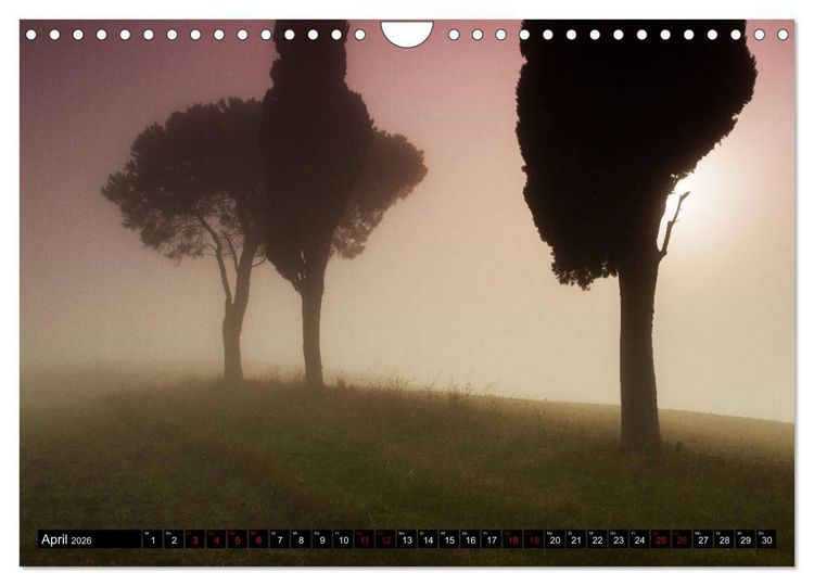 Produktbild: Toskana - Inseln im Nebel (Wandkalender 2026 DIN A4 quer), CALVENDO Monatskalender