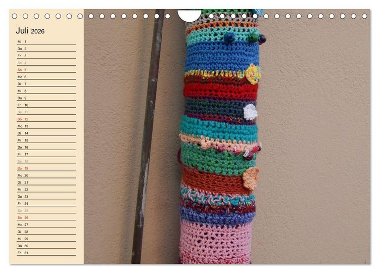 Produktbild: Urban Knitting L&uuml;neburg (Wandkalender 2026 DIN A4 quer), CALVENDO Monatskalender