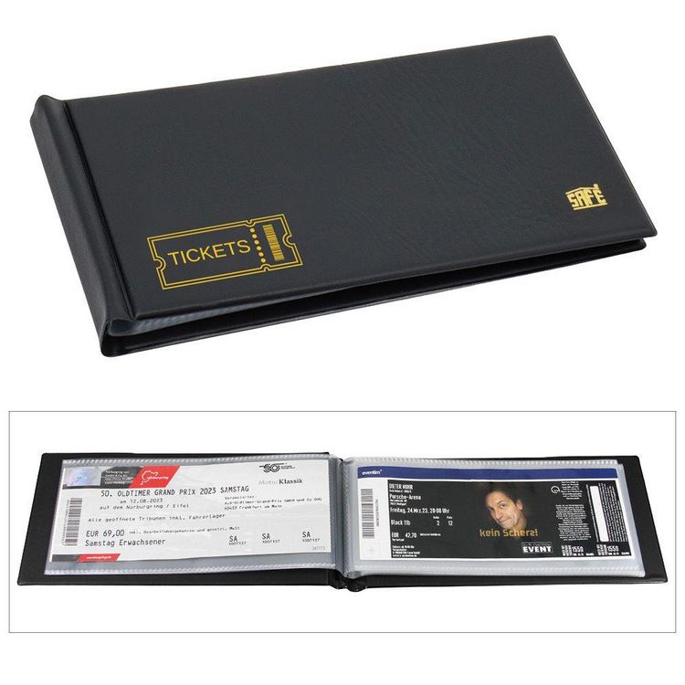 Produktbild: Taschenalbum f&uuml;r Tickets, Eintrittskarten